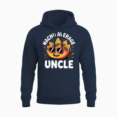 Funny Uncle Design for Uncle Men First Time Uncle New Uncle Unisex Hoodie - Navy