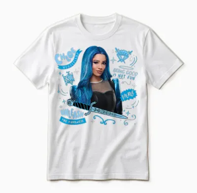 Disney Descendants: Wicked Wonderland Chloe Charming Fierce Unisex T-Shirt - White