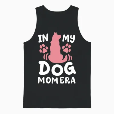 Dog Mom Dog Owner Unisex Tank Top - Black