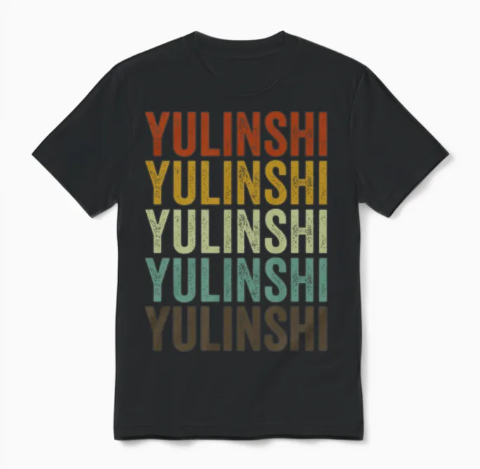 Yulinshi China Retro Vintage Unisex T-Shirt - Black