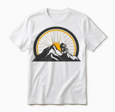 Mountain Bike Mtb Clothing - Mtb Mountain Bike Unisex T-Shirt - White