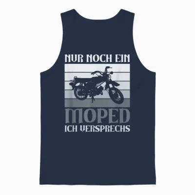 Nur Noch Ein Moped Ich Versprechs Simson Ddr 2 Takt Vintage Unisex Tank Top - Navy