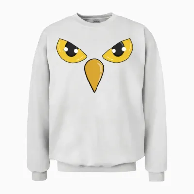Owl Eyes Unisex Sweatshirt - White