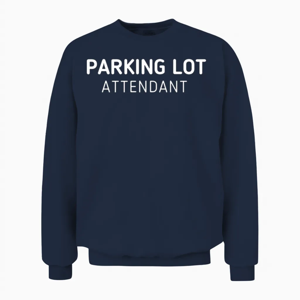 Parking Lot Attendant Unisex Sweatshirt in Navy