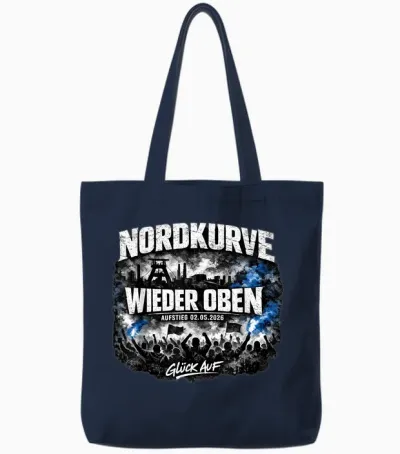 Ruhrpott Fußball Aufstieg Gelsenkirchen Fan 2026 Tote Bags - Navy