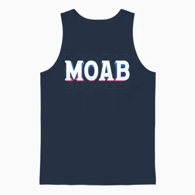 Retro - Moab Unisex Tank Top - Navy