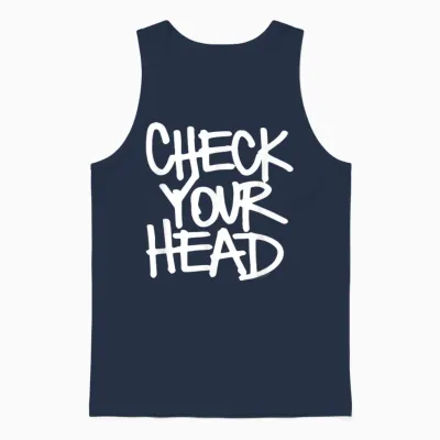 The Beastie Boys Check Your Head Music Gift Hip Hop Fans T-Shirt, Blue, S Unisex Tank Top - Navy