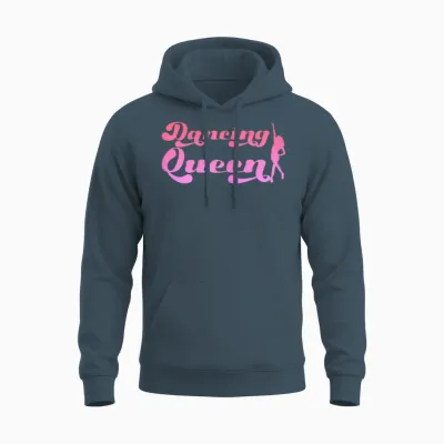 Women's Dancing Queen | Dance Music | Party Dancer T-Shirt, Black Unisex Hoodie - Dark Heather