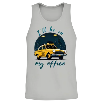 Retro Yellow Taxi Unisex Tank Top - Ash