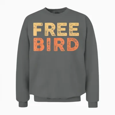 Lyriclyfe Popsocket Free Bird by Ronnie Van Zant & a Collins Unisex Sweatshirt - Graphite Heather
