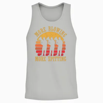 Marching Band Tuba Retro Unisex Tank Top - Ash