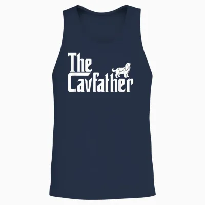 Cavalier King Charles Spaniel Ruby Gifts Shirt Father Unisex Tank Top - Navy