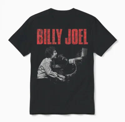 Billy Joel Live Official Unisex T-Shirt - Black