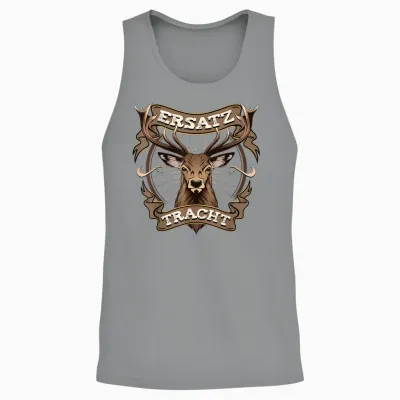 Trachten T-Shirt Herren Trachtenshirt Männer Lederhose Unisex Tank Top - Sport Grey