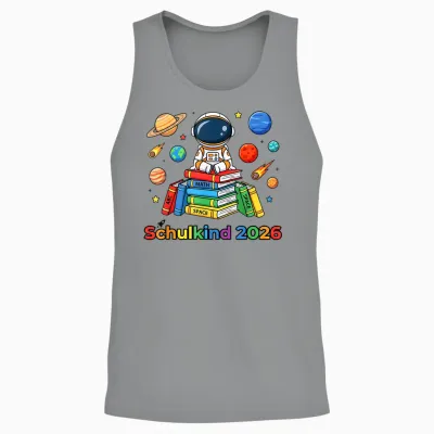Astronaut Schulkind 2026 Junge Weltraum Abc Schütze Unisex Tank Top - Sport Grey