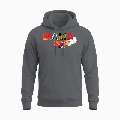 Disney & Pixar's Cars Mama Birthday Gift Mother's Day Unisex Hoodie - Charcoal