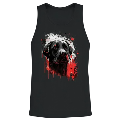Labrador Dog Unisex Tank Top - Black