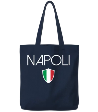 Napoli Jersey Italian Flag Naples Italy Tote Bags - Navy