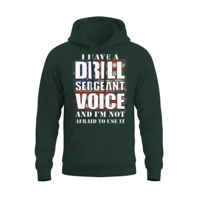 Yell Like a Drill Sergeant Army Meme Unisex Hoodie - Forest