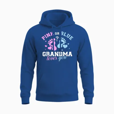 Gender Reveal Grandma Unisex Hoodie - Royal