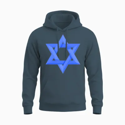 Star of David Unisex Hoodie - Dark Heather