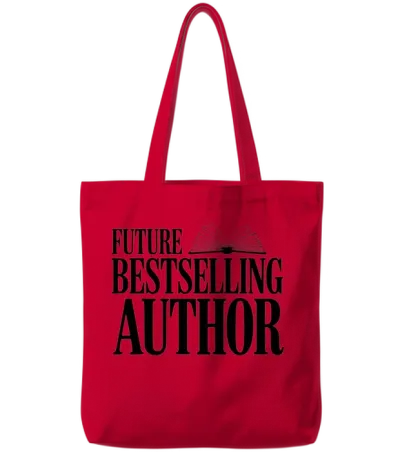 Future Bestselling Author Tote Bags - Red