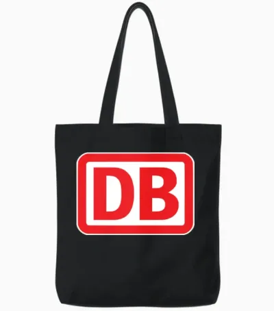 Deutsche Bahn Tote Bags - Black
