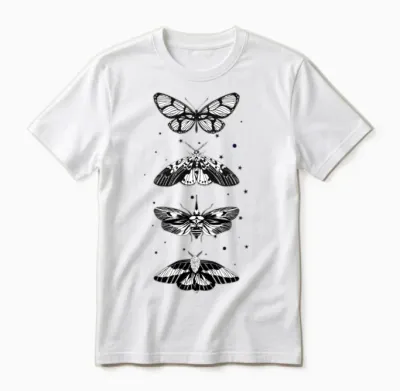 Celestial Moth Collection(white) Unisex T-Shirt - White