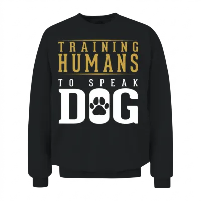 Dog Trainer Funny Dog Agility Training Unisex Sweatshirt - Black