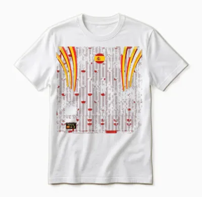 Espagne T-Shirt Rétro Espagnol Espanol Madrid Barcelone Unisex T-Shirt - White