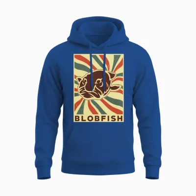 Blobfish Retro Vintage Unisex Hoodie - Royal