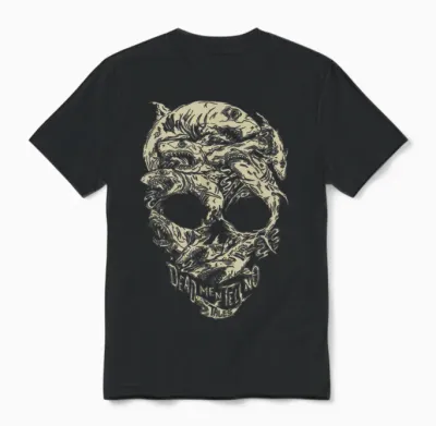 Disney Pirates Shark Skull Unisex T-Shirt - Black