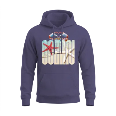 Crab Heart Ocean Unisex Hoodie - Heather Sport Dark Navy