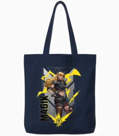 Marvel Rivals Gamerverse Super Hero Pvp Illyana Magik Tote Bags - Navy