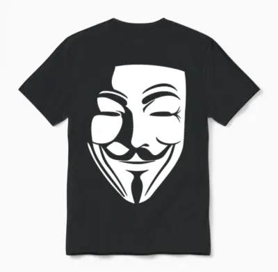 V for Vendetta Unisex T-Shirt - Black