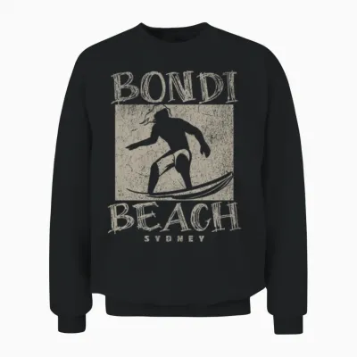 Bondi Beach Unisex Sweatshirt - Black