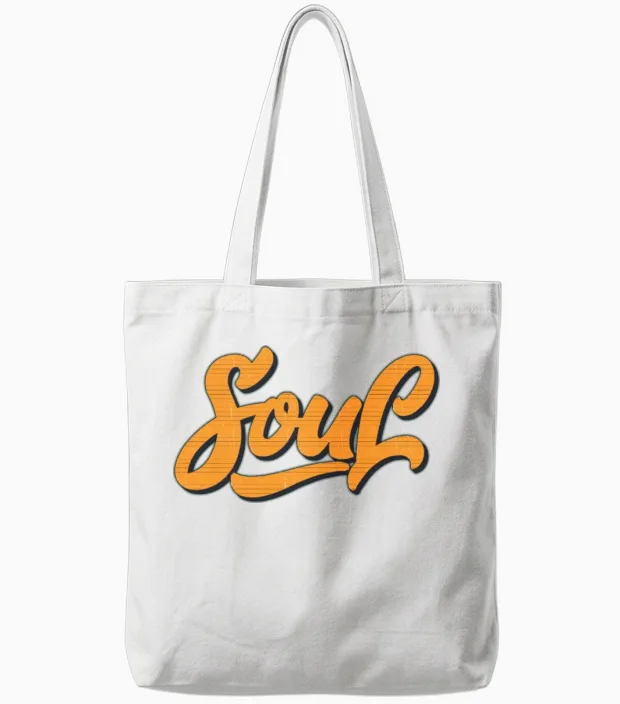 Soul Retro Tote Bags in White