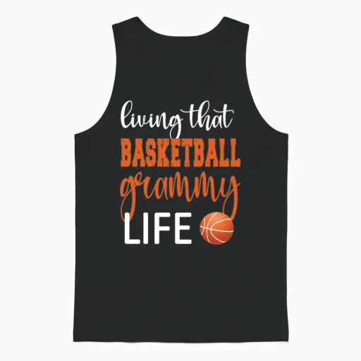Basketball Grammy of Basketball Player Grammy Unisex Tank Top - Black