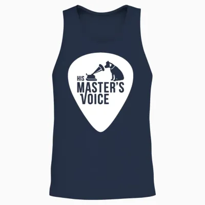 His Master´s Voice Logo Unisex Tank Top - Navy