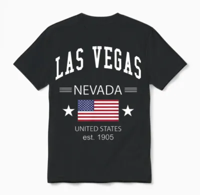 Las Vegas Unisex T-Shirt - Black