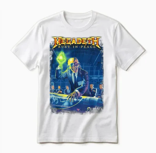 Megadeth - Rust in Peace Unisex T-Shirt in White