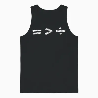 Equality Is Better Than Division Equal Rights Math Symbol Unisex Tank Top - Black