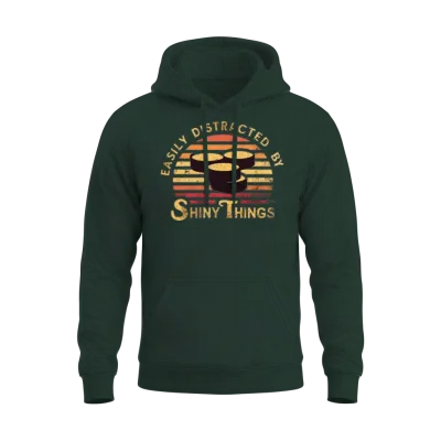 Vintage Sunset with Gold Coins Unisex Hoodie - Forest
