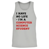 Computer Science Student School & Graduation Unisex Tank Top - Ash – 2
