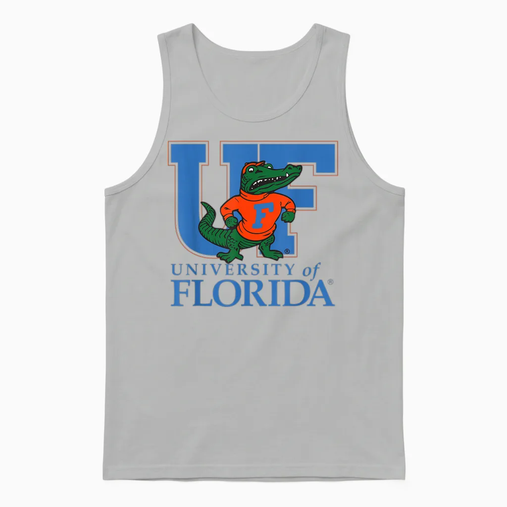 Gators College Der Universität Von Florida, Fußball, Akademischer Sport Unisex Tank Top in Ash