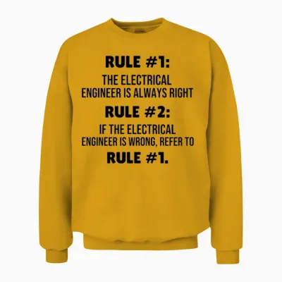 Electrical Engineering Gifts Electrical Engineer Unisex Sweatshirt - Gold