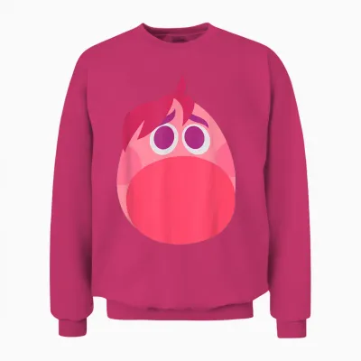 Disney Pixar Inside Out 2 Embarrassment Big Head Logo Unisex Sweatshirt - Heliconia