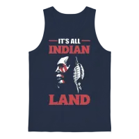 All Indian Land American Indians Gift Unisex Tank Top - Navy – 1