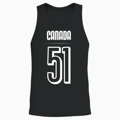 Canada 51 Unisex Tank Top - Black