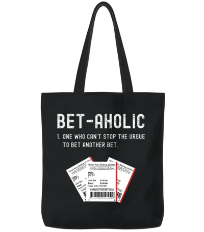 Parlay Sports Betting Tote Bags - Black
